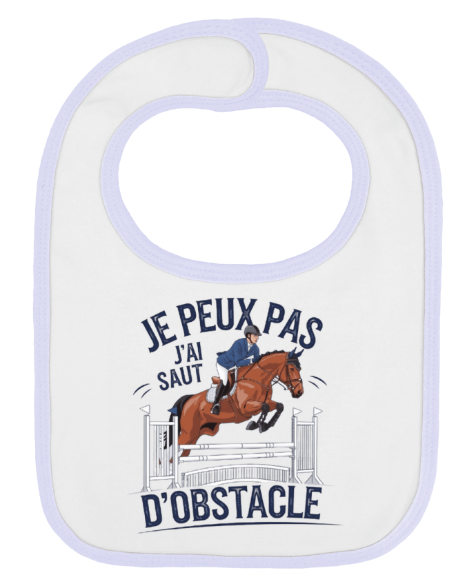 Bavoir bébé uni je peux pas j'ai saut d'obstacle par bwilfy
