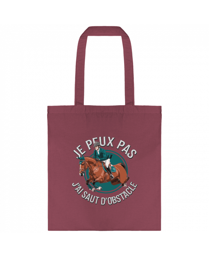 Tote-bag je peux pas j'ai saut d'obstacle par bwilfy