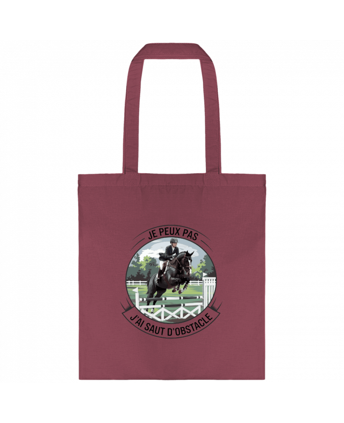 Tote-bag je peux pas j'ai saut d'obstacle par bwilfy