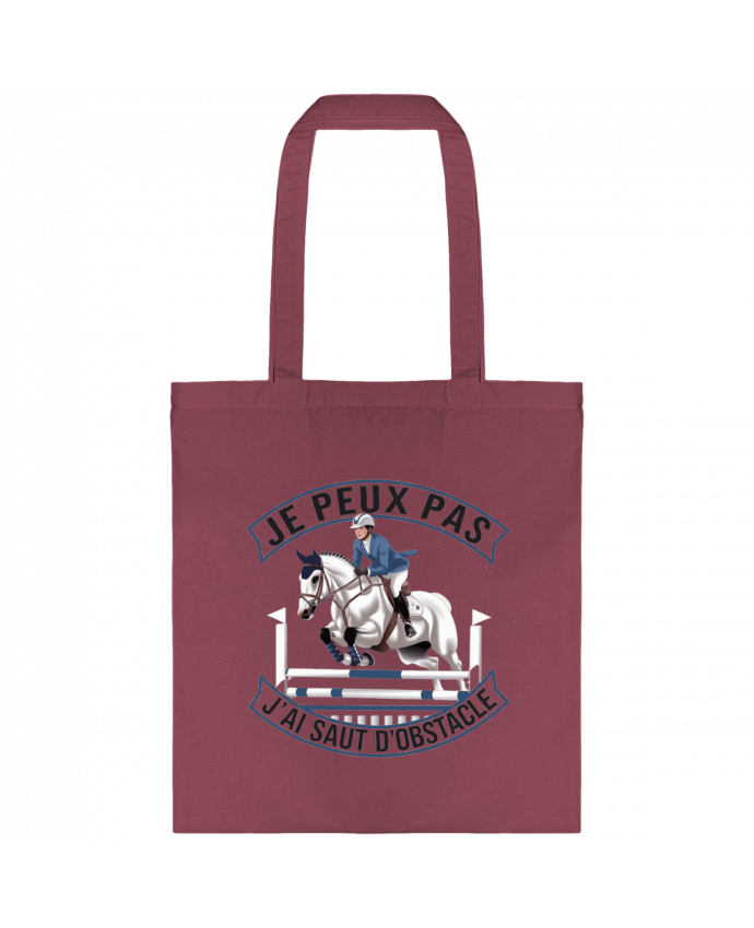 Tote-bag je peux pas j'ai saut d'obstacle par bwilfy