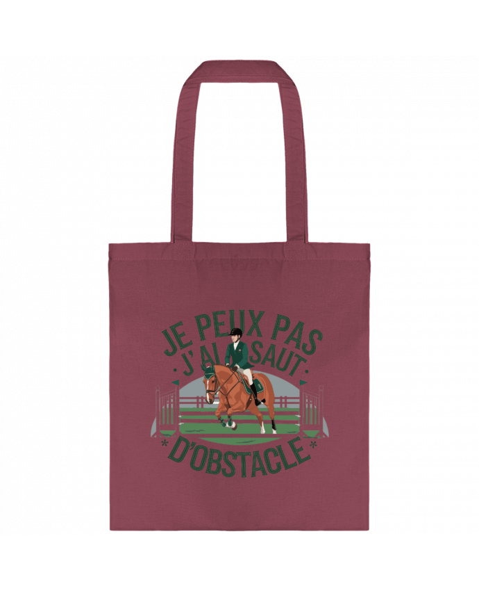 Tote-bag je peux pas j'ai saut d'obstacle par bwilfy