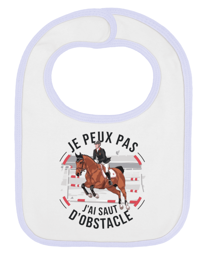 Bavoir bébé uni je peux pas j'ai saut d'obstacle par bwilfy