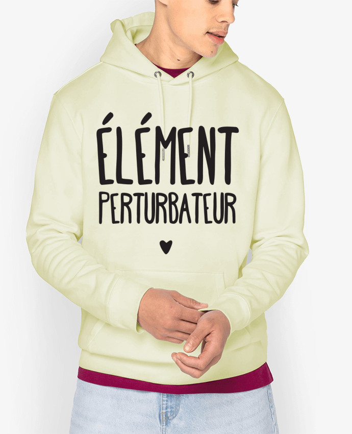 Sweat capuche unisexe Bio Elément perturbateur Par tunetoo