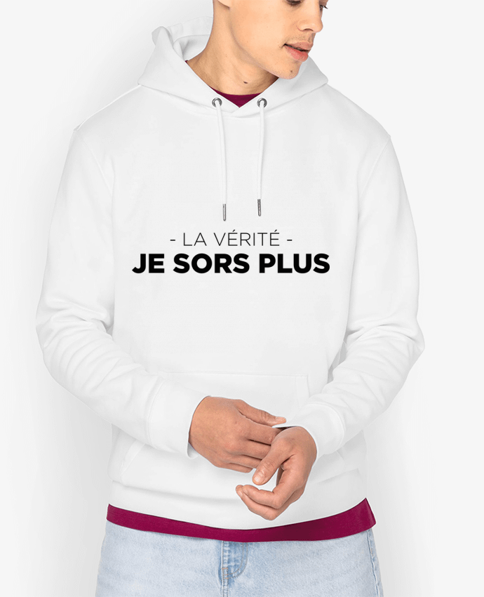 Hoodie La vérité, je sors plus Par tunetoo