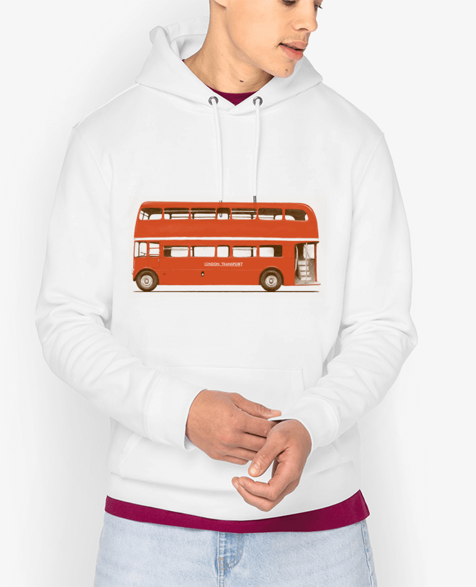 Hoodie Red London Bus Par Florent Bodart