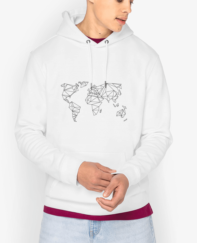 Sweat capuche unisexe Bio Geometrical World Par na.hili