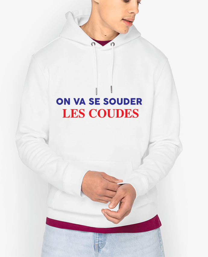 Hoodie On va se souder les coudes Par tunetoo