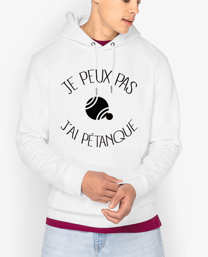 Hoodie Je peux pas j'ai Pétanque Par Freeyourshirt.com