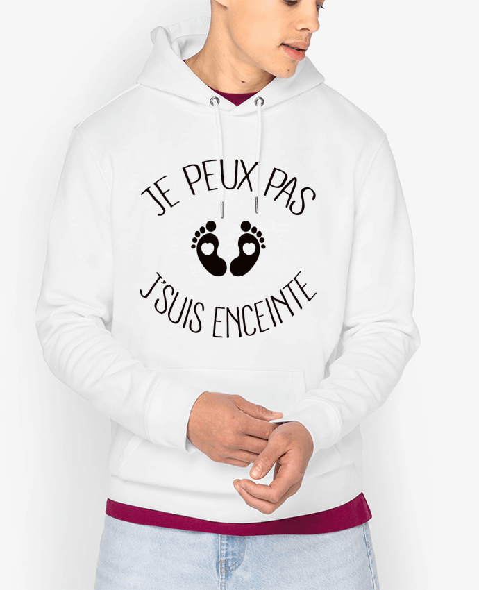 Hoodie Je peux pas je suis enceinte Par Freeyourshirt.com