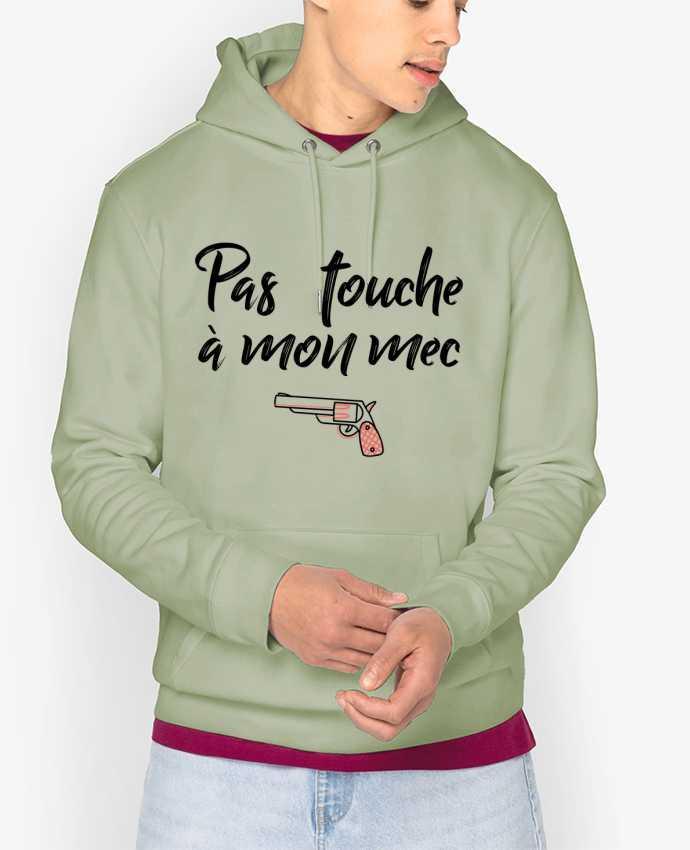 Hoodie Pas touche à mon mec ! Par tunetoo