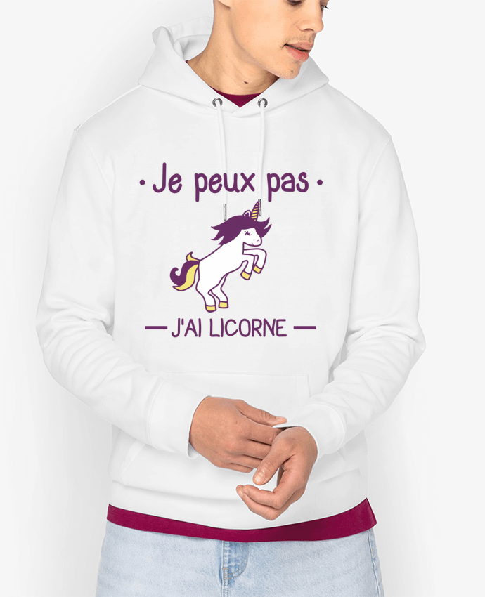 Hoodie Je peux pas j'ai licorne Par Benichan