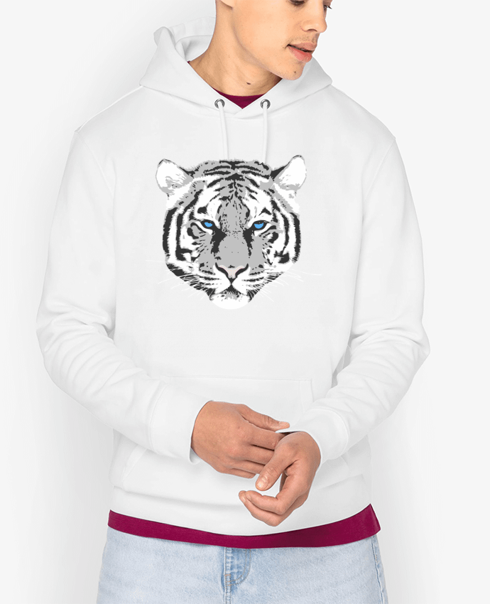 Hoodie Tigre blanc Par justsayin