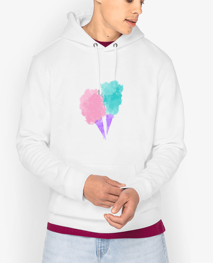 Hoodie Watercolor Cotton Candy Par PinkGlitter