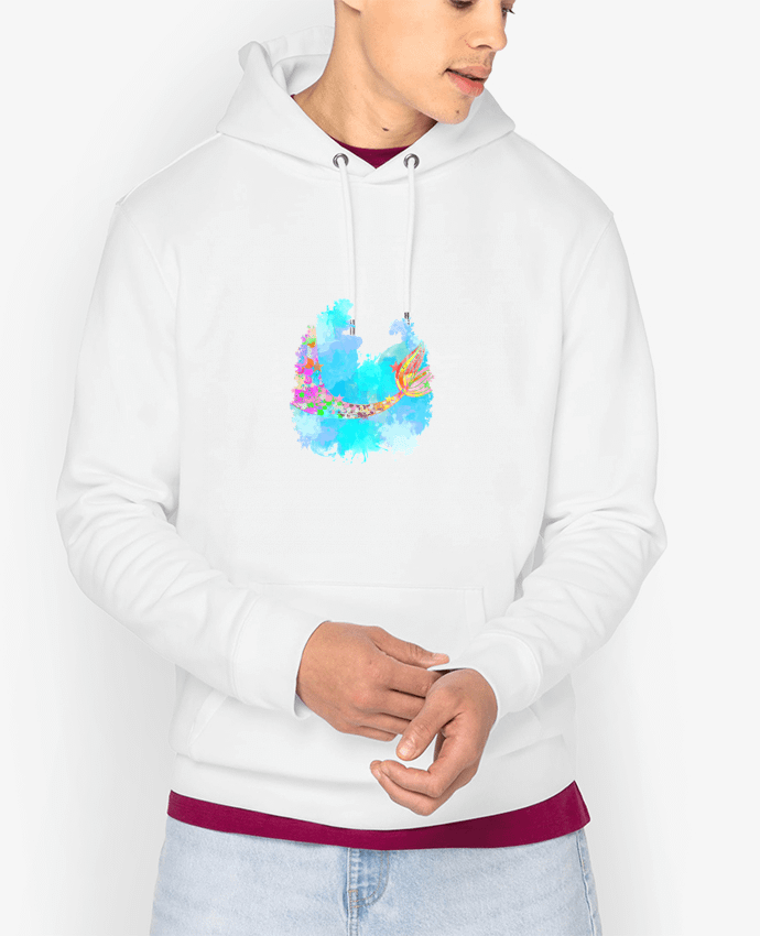 Hoodie Watercolor Mermaid Par PinkGlitter