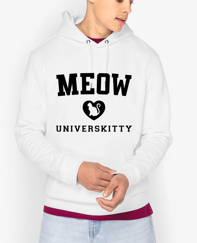 Hoodie Meow Universkitty Par Freeyourshirt.com