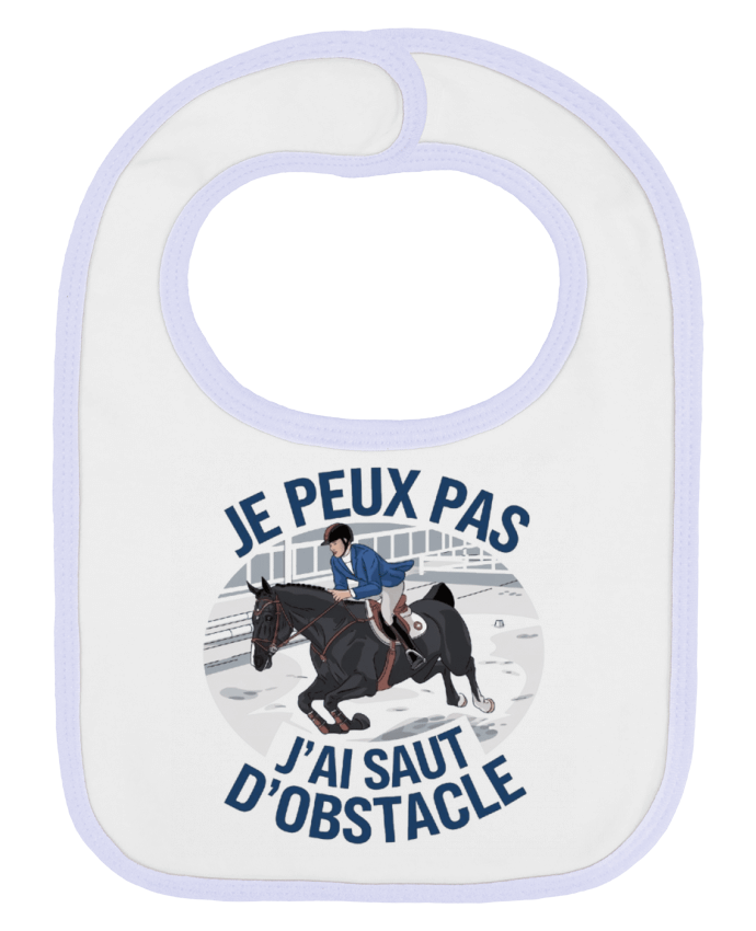 Bavoir bébé uni je peux pas j'ai saut d'obstacle par bwilfy