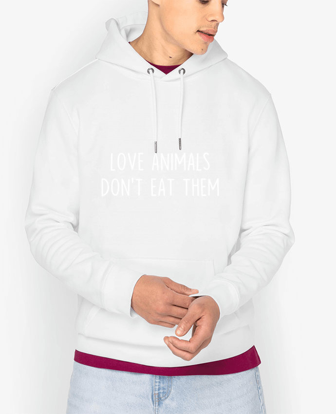 Hoodie Love animals don't eat them Par Bichette