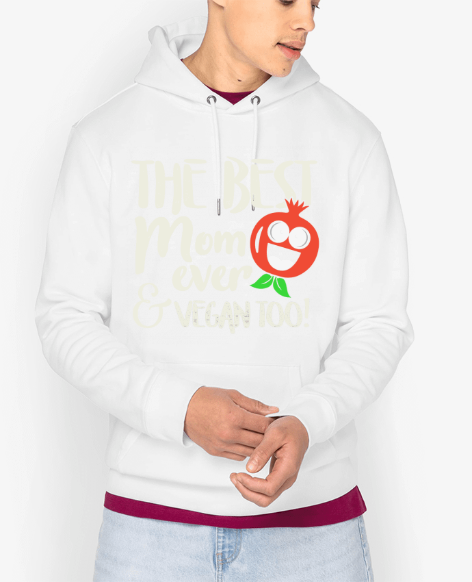 Hoodie The best mom ever & vegan too Par Bichette