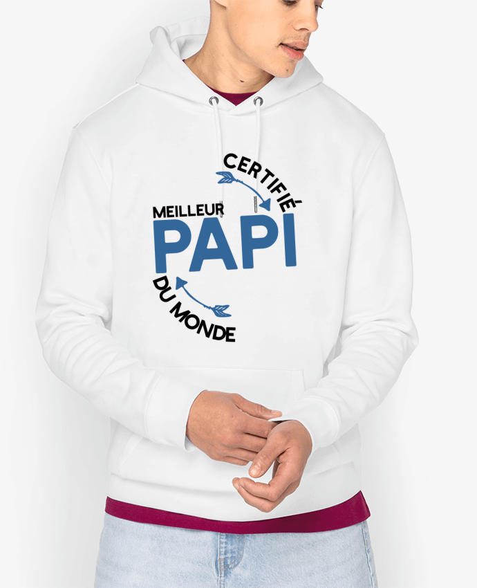 Hoodie Certifié meilleur papi cadeau Par Original t-shirt