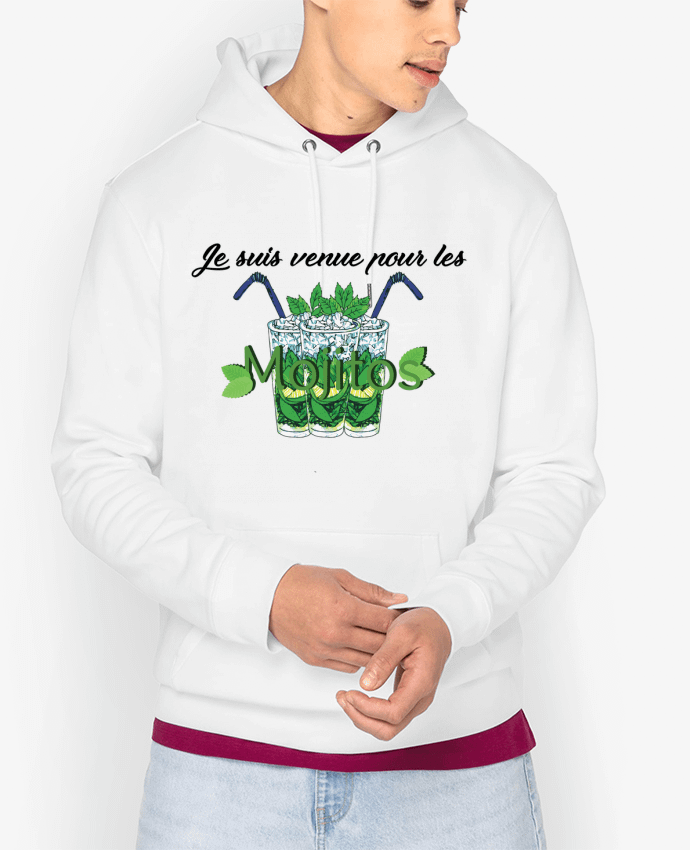 Hoodie Je suis venue pour les mojitos Par tunetoo