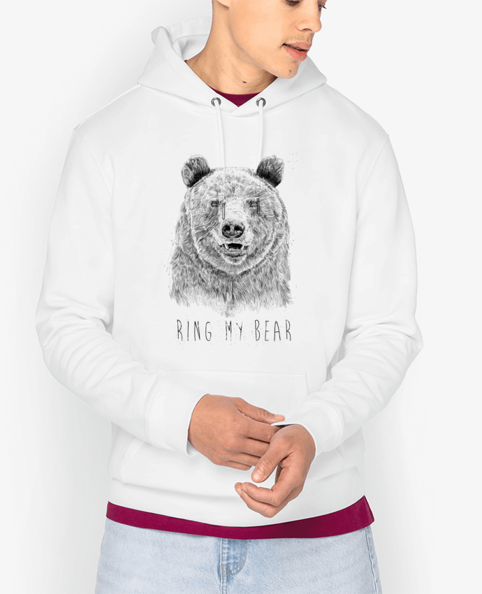 Hoodie Ring my bear (bw) Par Balàzs Solti