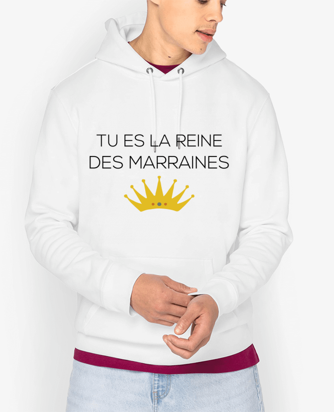 Hoodie Tu es la reine des marraines Par tunetoo