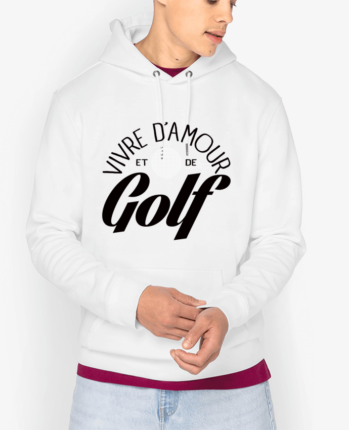 Hoodie Vivre d'Amour et de Golf Par Freeyourshirt.com