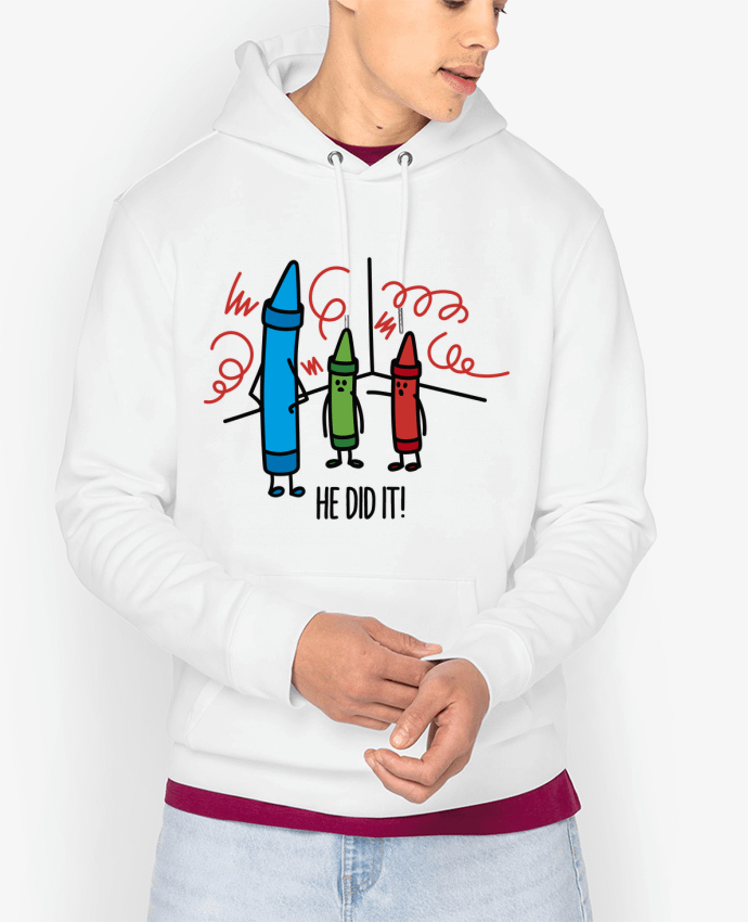 Hoodie He did it Par LaundryFactory