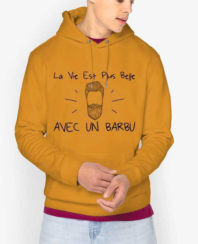 Hoodie La vie est plus belle avec un barbu Par tunetoo