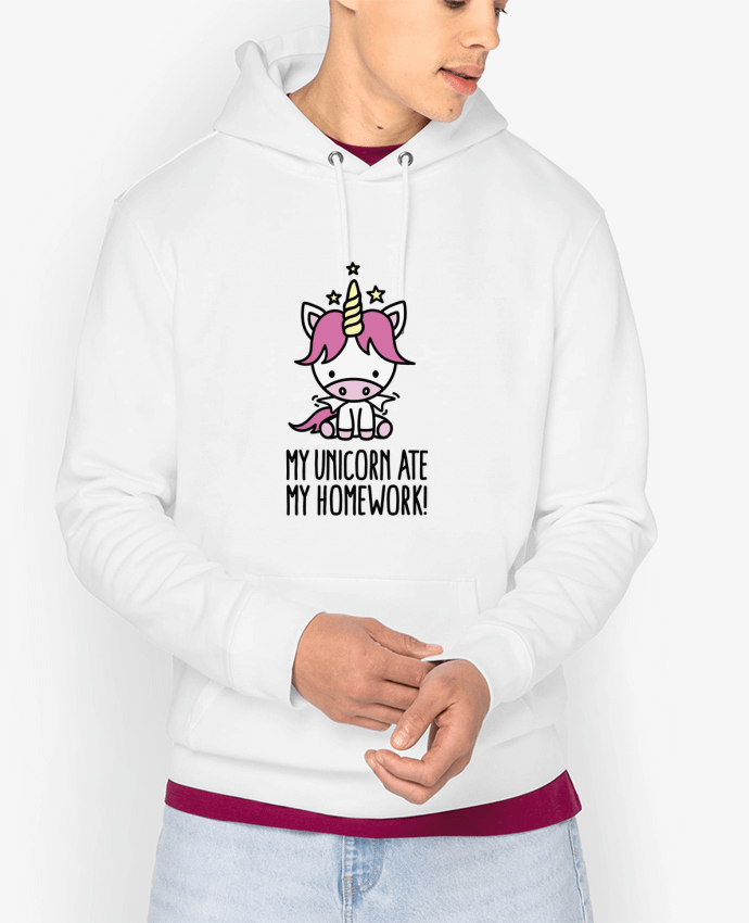 Hoodie My unicorn ate my homework Par LaundryFactory