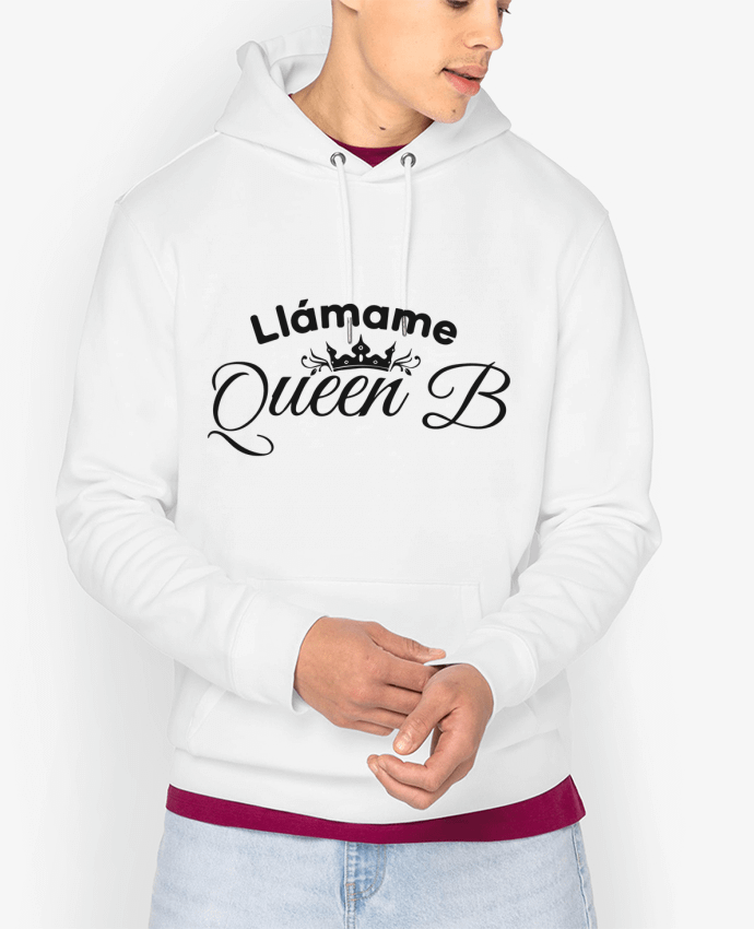 Hoodie Llámame Queen B Par tunetoo