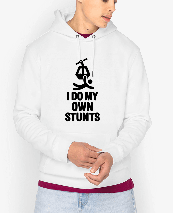 Hoodie I DO MY OWN STUNTS TELESKI Black Par LaundryFactory