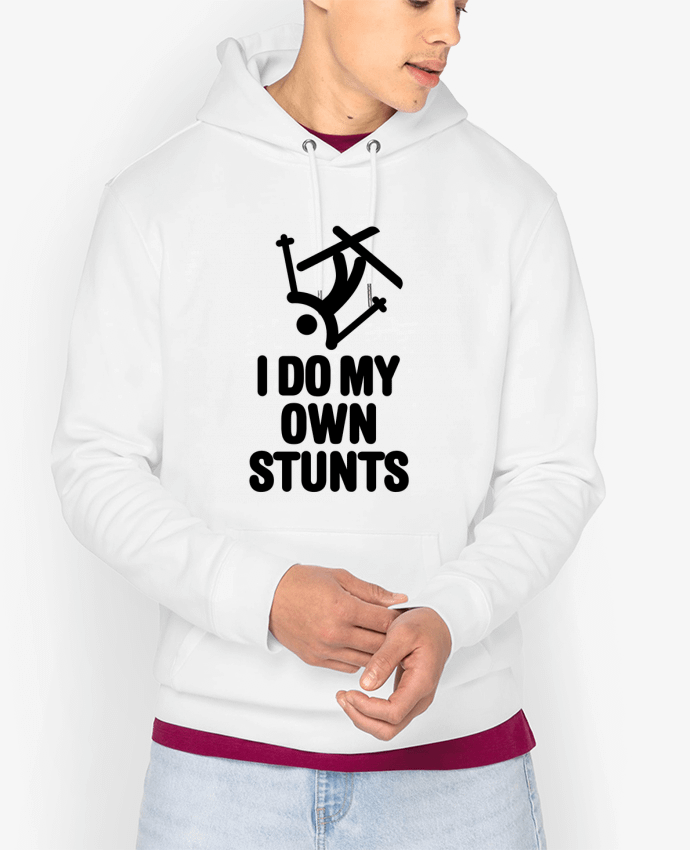 Hoodie I DO MY OWN STUNTS SKI Black Par LaundryFactory