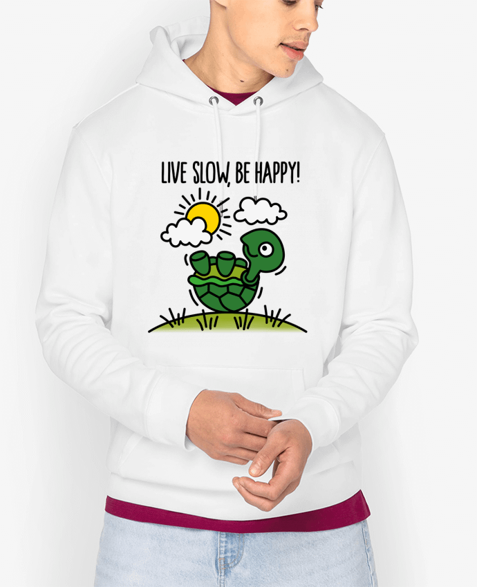 Hoodie LIVE SLOW BE HAPPY Par LaundryFactory