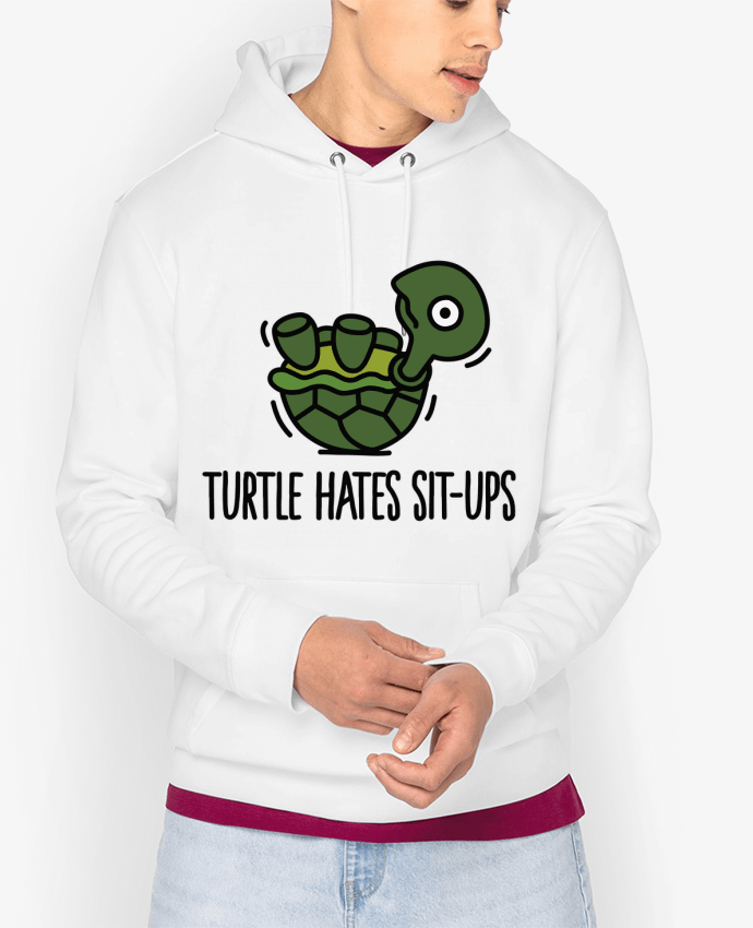 Hoodie TURTLE HATES SIT-UPS Par LaundryFactory