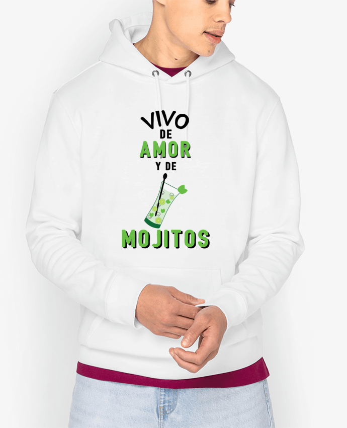 Hoodie Vivo de amor y de mojitos Par tunetoo