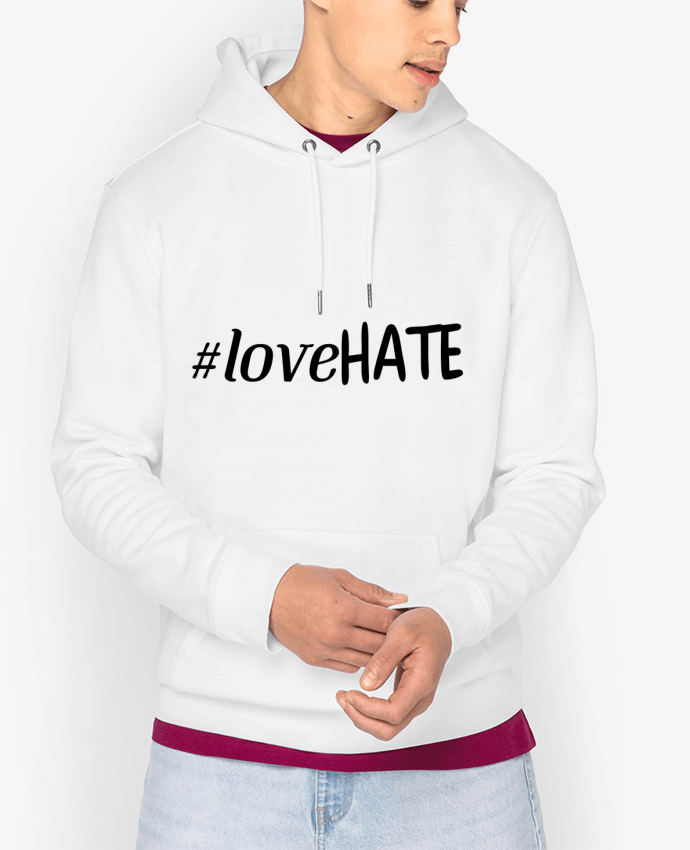 Hoodie #lovehate Par tunetoo