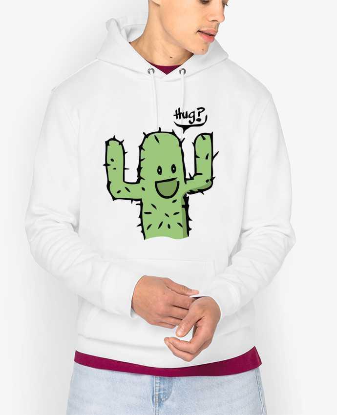 Hoodie cactus calin gratuit Par Tête Au Carré