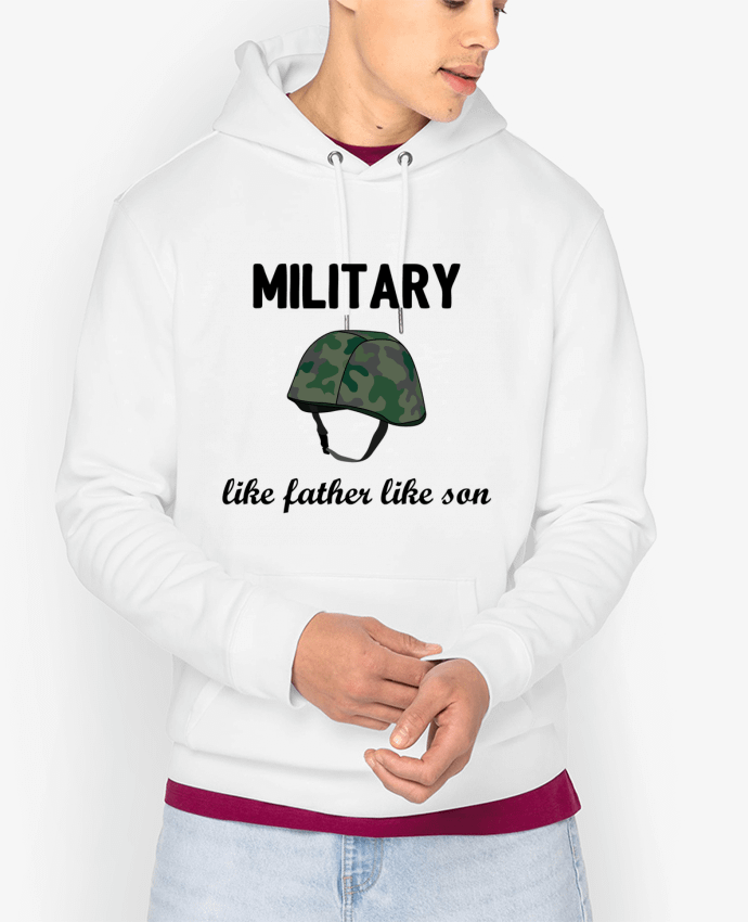 Hoodie Military Like father like son Par tunetoo