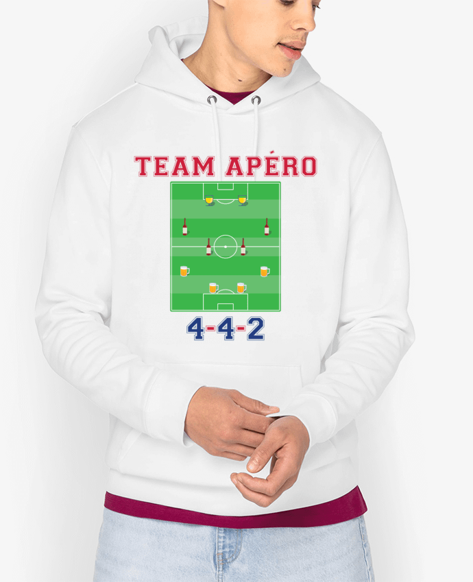 Hoodie Team apéro football Par tunetoo