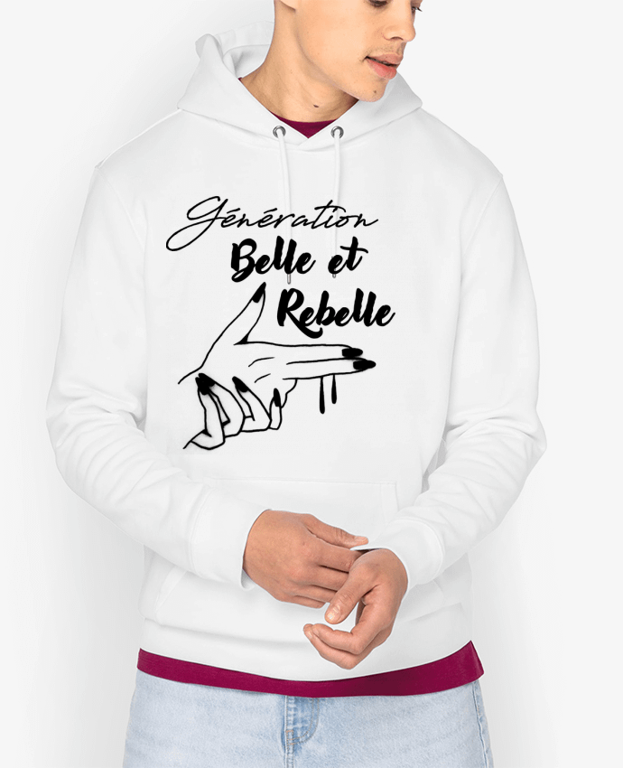 Hoodie génération belle et rebelle Par DesignMe