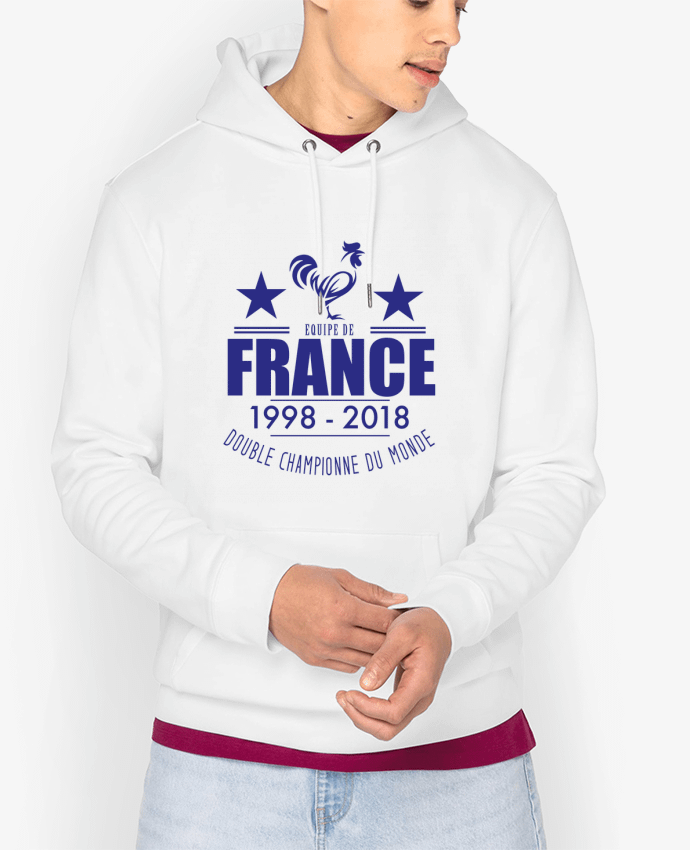 Hoodie Equipe de france double championne du monde Par Yazz