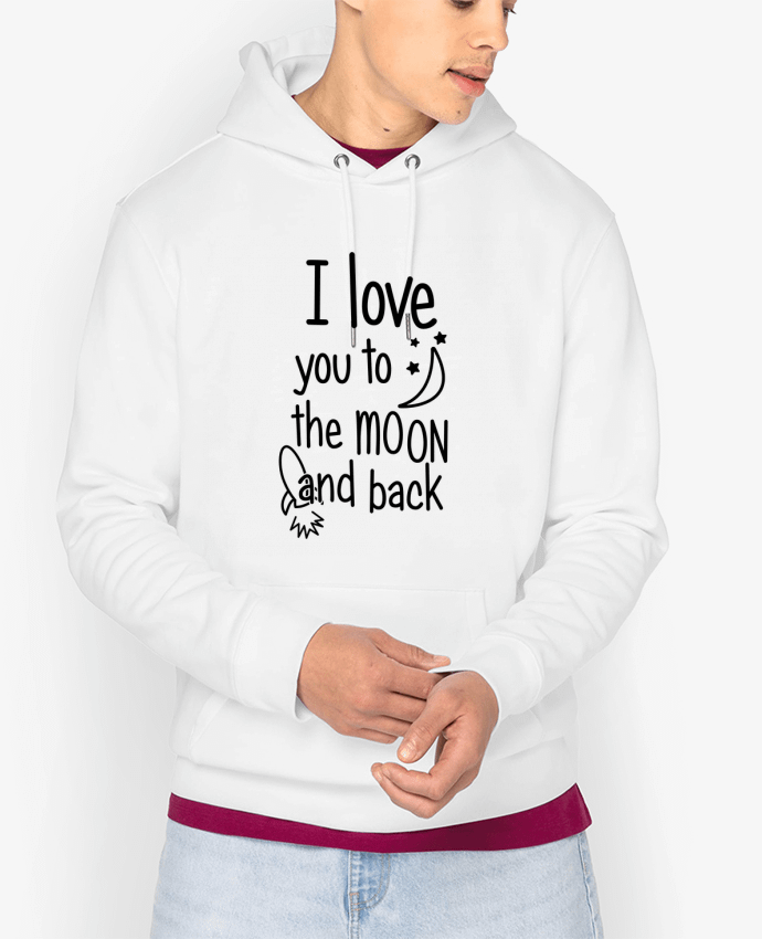 Hoodie I love you to the moon and back Par tunetoo