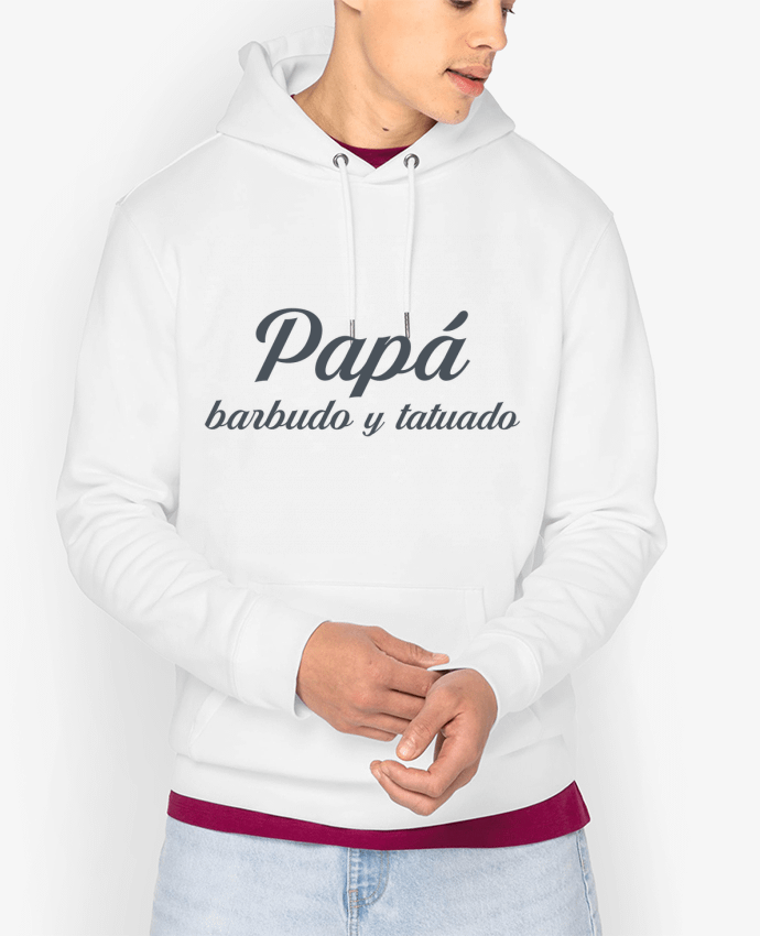 Hoodie Papá barbudo y tatuado Par tunetoo