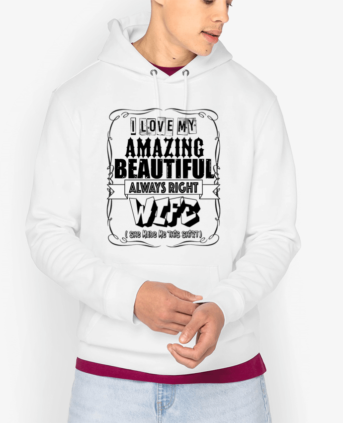 Hoodie Love my wife Par Kennyken