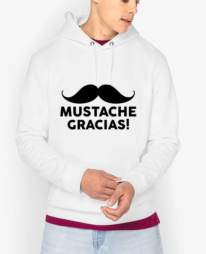 Hoodie Mustache gracias ! Par tunetoo