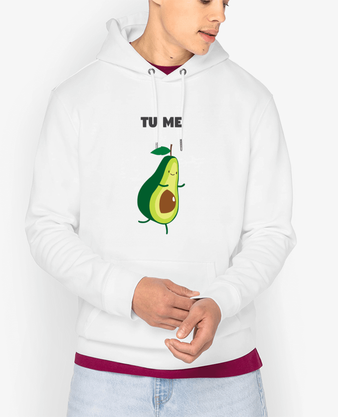 Hoodie Tu me completas - Avocado Par tunetoo