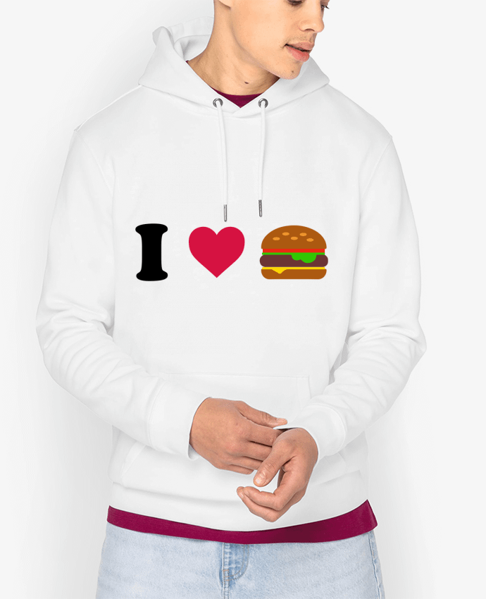 Hoodie I love burger Par tunetoo