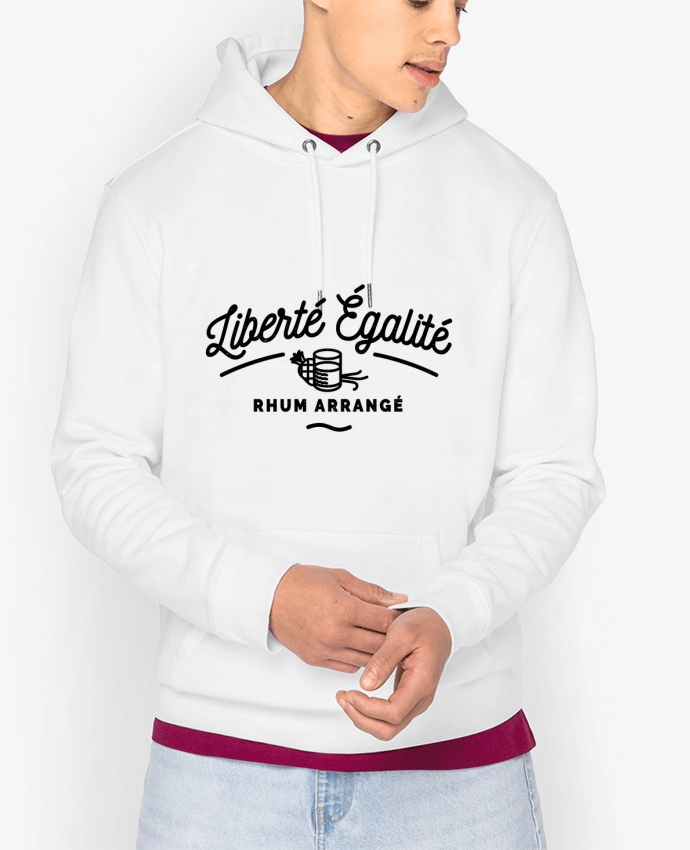 Hoodie Liberté égalité Rhum Arrangé Par Rustic