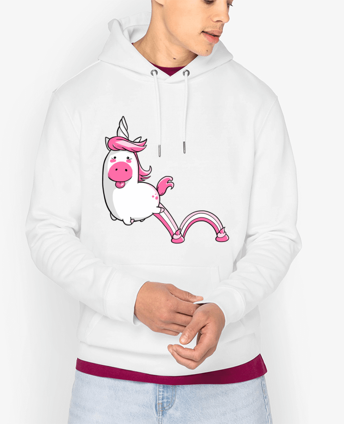 Hoodie Licorne Sautillante - Version rose Par TOMI AX